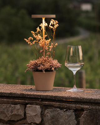 Zafferano Lampes à Porter Lámpara de mesa LED Poldina Reverso Pro