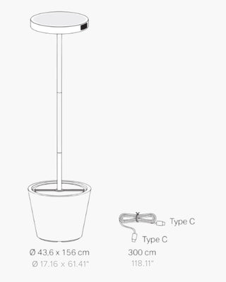 Zafferano Lampes à Porter Poldina Reverso Solar L Wi-Fi floor lamp - Buy now on ShopDecor - Discover the best products by ZAFFERANO LAMPES À PORTER design