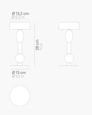 Zafferano Lampes à Porter Royal Family Wi-Fi portable/table lamp - Buy now on ShopDecor - Discover the best products by ZAFFERANO LAMPES À PORTER design