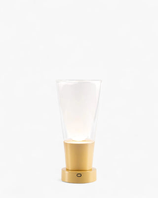 Zafferano Lampes à Porter Soffio Vase portable/table lamp Zafferano Matte Gold Sandblasted - Buy now on ShopDecor - Discover the best products by ZAFFERANO LAMPES À PORTER design