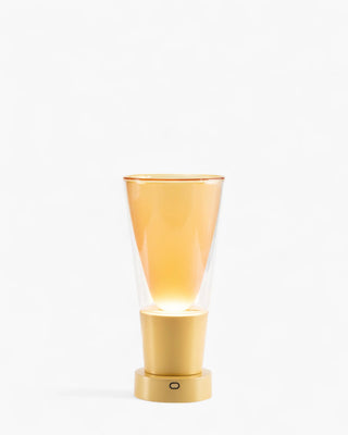Zafferano Lampes à Porter Soffio Vase portable/table lamp Zafferano Matte Gold Amber - Buy now on ShopDecor - Discover the best products by ZAFFERANO LAMPES À PORTER design