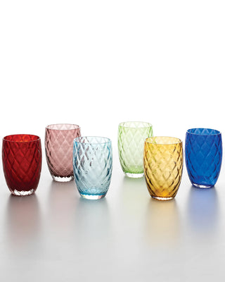 Zafferano Losanghe Set 6 tumblers assorted colors 38 cl - 12.84 oz - Buy now on ShopDecor - Discover the best products by ZAFFERANO design