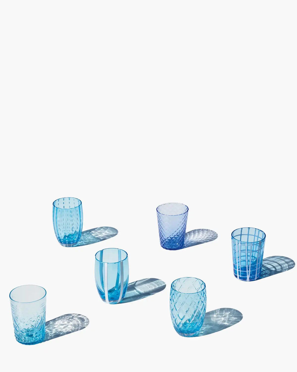 Zafferano Melting Pot box of 6 assorted glasses