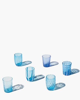 Zafferano Melting Pot box of 6 assorted glasses Zafferano Aquamarine - Buy now on ShopDecor - Discover the best products by ZAFFERANO design