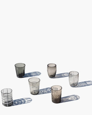 Zafferano Melting Pot box of 6 assorted glasses Zafferano Grey - Buy now on ShopDecor - Discover the best products by ZAFFERANO design