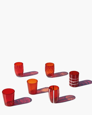 Zafferano Melting Pot box of 6 assorted glasses Zafferano Red - Buy now on ShopDecor - Discover the best products by ZAFFERANO design