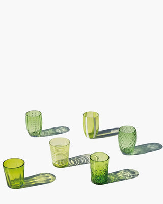 Zafferano Melting Pot box of 6 assorted glasses Zafferano Green - Buy now on ShopDecor - Discover the best products by ZAFFERANO design