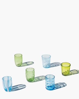 Zafferano Melting Pot box of 6 assorted glasses Zafferano Aquamarine Green - Buy now on ShopDecor - Discover the best products by ZAFFERANO design