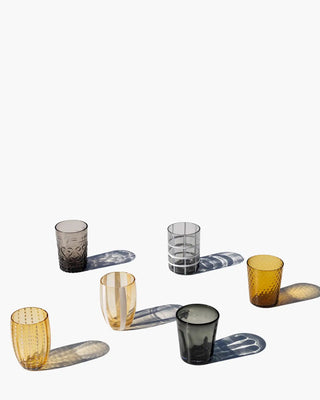 Zafferano Melting Pot box of 6 assorted glasses Zafferano Amber Grey - Buy now on ShopDecor - Discover the best products by ZAFFERANO design