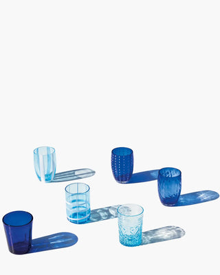 Zafferano Melting Pot box of 6 assorted glasses Zafferano Aquamarine Blue - Buy now on ShopDecor - Discover the best products by ZAFFERANO design