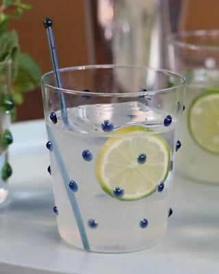 Zafferano Party Tumbler transparent glasses with polka dots 45 cl-15.22 oz - Buy now on ShopDecor - Discover the best products by ZAFFERANO design