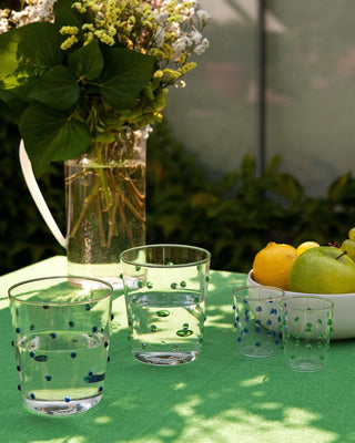 Zafferano Party Tumbler transparent glasses with polka dots 45 cl-15.22 oz - Buy now on ShopDecor - Discover the best products by ZAFFERANO design