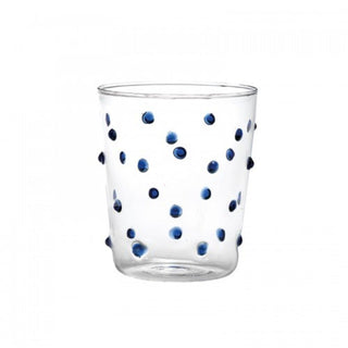 Zafferano Party Tumbler transparent glasses with polka dots Zafferano Blue - Buy now on ShopDecor - Discover the best products by ZAFFERANO design