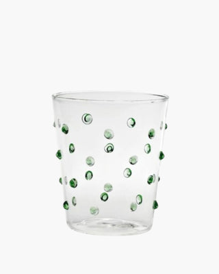 Zafferano Party Tumbler transparent glasses with polka dots 45 cl-15.22 oz Green - Buy now on ShopDecor - Discover the best products by ZAFFERANO design