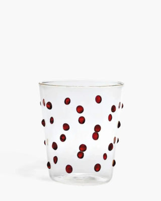 Zafferano Party Tumbler transparent glasses with polka dots 45 cl-15.22 oz Red - Buy now on ShopDecor - Discover the best products by ZAFFERANO design