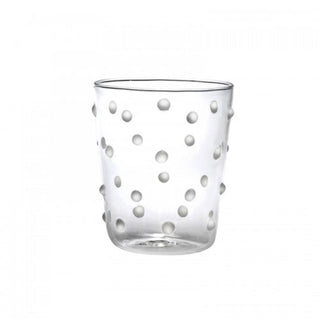 Zafferano Party Tumbler transparent glasses with polka dots Zafferano White - Buy now on ShopDecor - Discover the best products by ZAFFERANO design