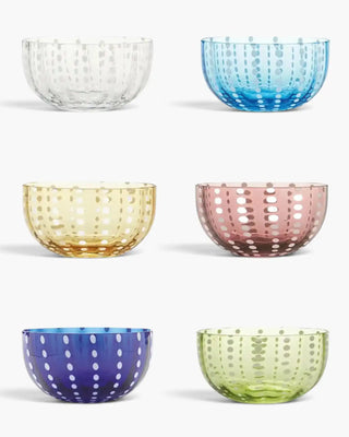 Zafferano Perle set 6 bowl assorted colors diam. 11.5 cm- 4.53 in - Buy now on ShopDecor - Discover the best products by ZAFFERANO design
