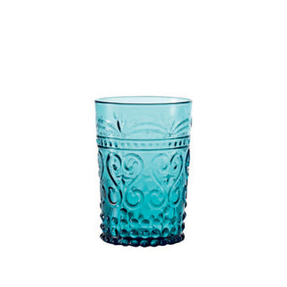 Zafferano Provenzale Rock tumbler coloured glass Zafferano Turquoise - Buy now on ShopDecor - Discover the best products by ZAFFERANO design