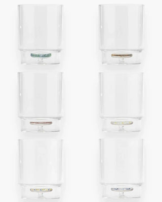 Zafferano Teca Terrazzo set 6 assorted colors tumbler 35 cl - 11.83 oz