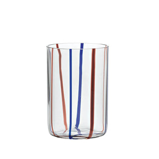 Zafferano Tirache tumbler coloured glass Zafferano Amethyst Blue - Buy now on ShopDecor - Discover the best products by ZAFFERANO design