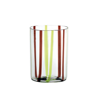 Zafferano Tirache tumbler coloured glass Zafferano Green apple/Amethyst - Buy now on ShopDecor - Discover the best products by ZAFFERANO design