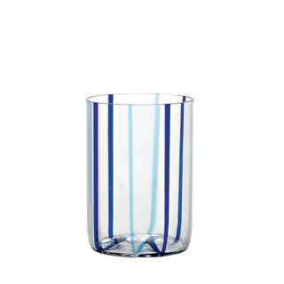 Zafferano Tirache tumbler coloured glass Zafferano Aquamarine/Blue - Buy now on ShopDecor - Discover the best products by ZAFFERANO design