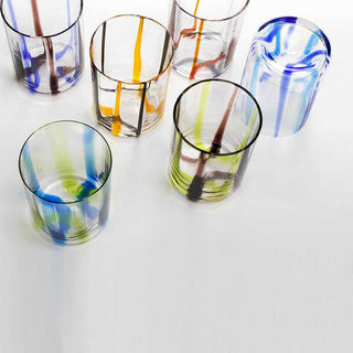 Zafferano Tirache tumbler coloured glass - Buy now on ShopDecor - Discover the best products by ZAFFERANO design