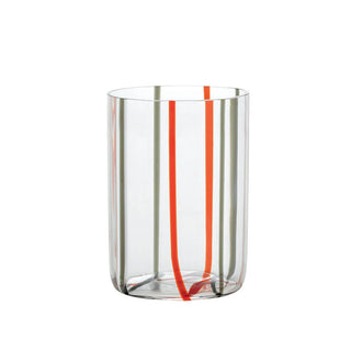 Zafferano Tirache tumbler coloured glass Zafferano Red Gray - Buy now on ShopDecor - Discover the best products by ZAFFERANO design