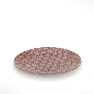 Zafferano Tue dessert plate diam. 21,5 cm antique pink flowers decoration - Buy now on ShopDecor - Discover the best products by ZAFFERANO design