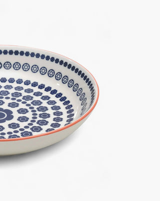 Zafferano Tue soup plate diam. 20 cm blue flowers decoration - Buy now on ShopDecor - Discover the best products by ZAFFERANO design