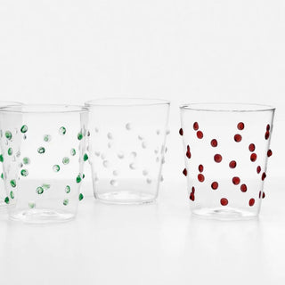 Zafferano Party Set 6 water glasses with polka dots 6 different colors - Buy now on ShopDecor - Discover the best products by ZAFFERANO design