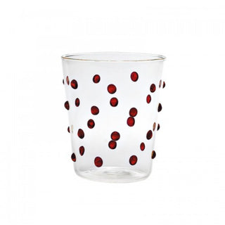 Zafferano Party Tumbler transparent glasses with polka dots Zafferano Red - Buy now on ShopDecor - Discover the best products by ZAFFERANO design
