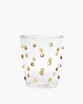 Zafferano Party Tumbler transparent glasses with polka dots 45 cl-15.22 oz Yellow - Buy now on ShopDecor - Discover the best products by ZAFFERANO design