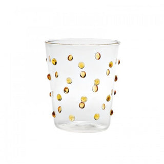 Zafferano Party Tumbler transparent glasses with polka dots Zafferano Yellow - Buy now on ShopDecor - Discover the best products by ZAFFERANO design