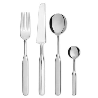 Alessi IS02S24 Collo-alto steel cutlery set 24 pieces - Buy now on ShopDecor - Discover the best products by ALESSI design