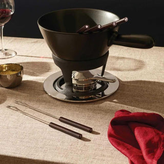 Alessi SG56/260 B Mami service for fondue black - Buy now on ShopDecor - Discover the best products by ALESSI design
