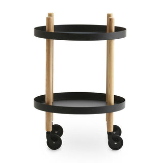 Normann Copenhagen Block table diam 17 2/3 in. with natural ash legs - Buy now on ShopDecor - Discover the best products by NORMANN COPENHAGEN design