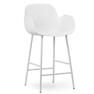 Normann Copenhagen Form steel bar armchair with polypropylene seat h. 65 cm. - Buy now on ShopDecor - Discover the best products by NORMANN COPENHAGEN design