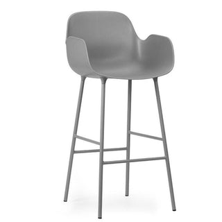 Normann Copenhagen Form steel bar armchair with polypropylene seat h. 75 cm. - Buy now on ShopDecor - Discover the best products by NORMANN COPENHAGEN design
