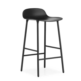 Normann Copenhagen Form steel bar stool with polypropylene seat h. 65 cm. - Buy now on ShopDecor - Discover the best products by NORMANN COPENHAGEN design