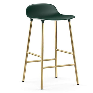 Normann Copenhagen Form brass bar stool with polypropylene seat h. 65 cm. - Buy now on ShopDecor - Discover the best products by NORMANN COPENHAGEN design
