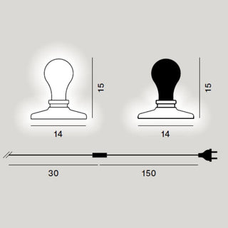 Foscarini Light Bulb table lamp LED black - Buy now on ShopDecor - Discover the best products by FOSCARINI design