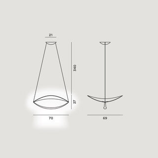 Foscarini Plena LED dimmable suspension lamp - Buy now on ShopDecor - Discover the best products by FOSCARINI design