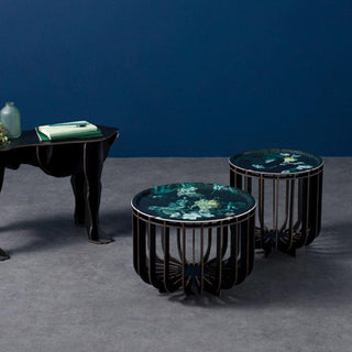 Ibride Extra-Muros Medusa 39 OUTDOOR coffee table with Emeraude tray diam. 15.36 inch - Buy now on ShopDecor - Discover the best products by IBRIDE design