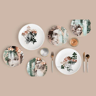 Ibride Porcelaine Alhambra set 4 dinner plates diam. 21 cm. - Buy now on ShopDecor - Discover the best products by IBRIDE design