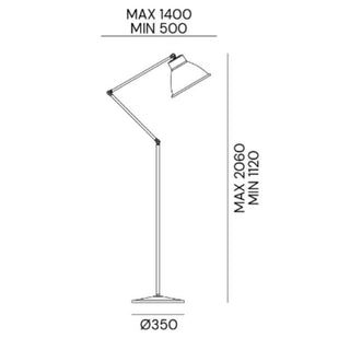 Il Fanale Loft Piantana Con Snodo floor lamp - Metal - Buy now on ShopDecor - Discover the best products by IL FANALE design