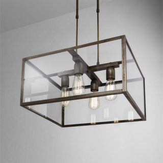 Il Fanale London Sospensione Quadrata 50x50 cm 4 Luci pendant lamp - Buy now on ShopDecor - Discover the best products by IL FANALE design