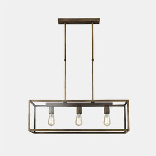 Il Fanale London Sospensione Rettangolare 80x20 cm 3 Luci pendant lamp - Buy now on ShopDecor - Discover the best products by IL FANALE design