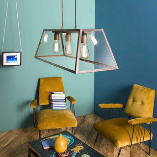 Il Fanale London Sospensione Rettangolare 80x30 cm 3 Luci pendant lamp - Buy now on ShopDecor - Discover the best products by IL FANALE design