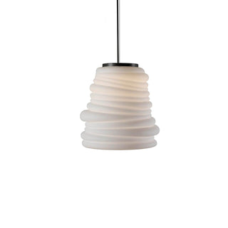 Karman Bibendum LED suspension lamp diam. 30 cm. with glass lampshade White - Buy now on ShopDecor - Discover the best products by KARMAN design
